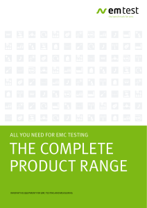 the complete product range