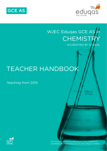 AS Chemistry Teacher Handbook