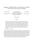 Aggregate and Welfare Effects of Redistribution of Wealth Under