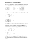 Using Inverse Matrices to Solve Systems of Equations There are
