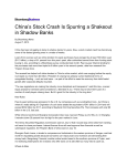 China`s Stock Crash Is Spurring a Shakeout in Shadow Banks