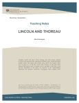 lincoln and thoreau