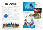 Things you didn`t know about BETADINE