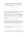 6. Cardinality And The Strange Nature Of Infinity