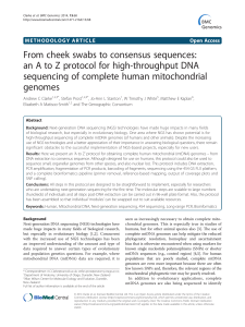 From cheek swabs to consensus sequences: an A to Z protocol for