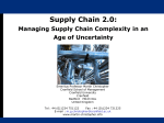 Managing Supply Chain Complexity in an Age of Uncertainty