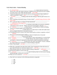 Unit 6 Study Guide – Chemical Bonding 1. A _ chemical