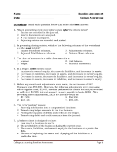 Baseline Assessment Date