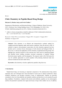 Click Chemistry in Peptide-Based Drug Design