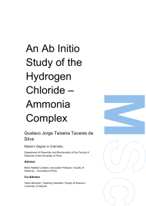 An Ab Initio Study of the Hydrogen Chloride – Ammonia Complex