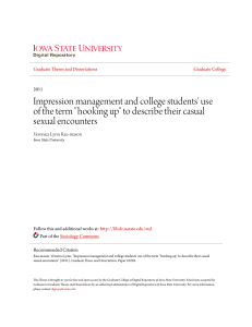 Impression management and college students` use of the term