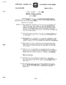 Methods of measuring fish - Northwest Atlantic Fisheries Organization