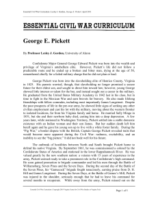 George E. Pickett - Essential Civil War Curriculum