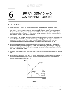 6 SUPPLY, DEMAND, AND GOVERNMENT POLICIES