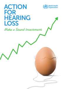 action for hearing loss - World Health Organization