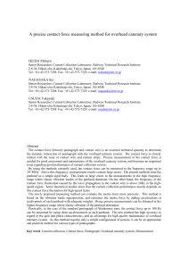 A precise contact force measuring method for overhead catenary