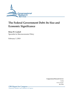 The Federal Government Debt: Its Size and