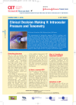Clinical Decision Making V: Intraocular Pressure and Tonometry