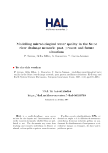 Modelling microbiological water quality in the Seine river drainage