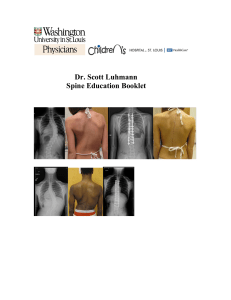 Dr. Scott Luhmann Spine Education Booklet