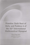 Primitive Sixth Root of Unity and Problem 6 of the 42"d International