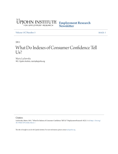 What Do Indexes of Consumer Confidence Tell