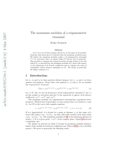 arXiv:math/0703236v1 [math.FA] 8 Mar 2007