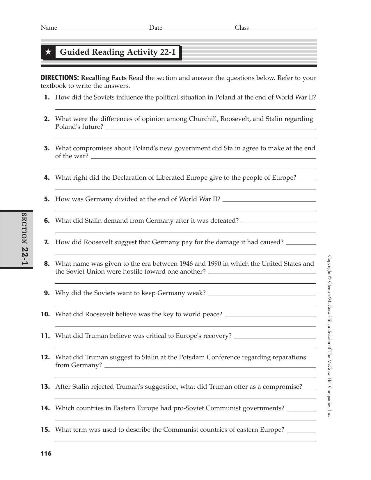 Bestseller American History Guided Activity Answer Key