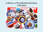 A History of Presidential Elections 1789-2016