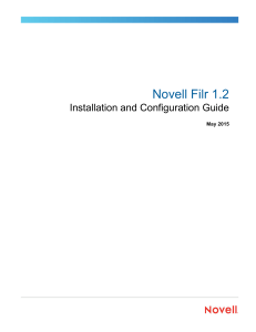 Novell Filr 1.2 Installation and Configuration Guide