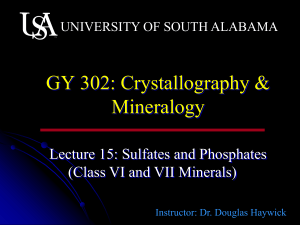 GY 302 - University of South Alabama
