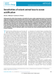 Sensitivities of extant animal taxa to ocean acidification