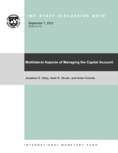 Multilateral Aspects of Managing the Capital Account