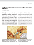 Magma-compensated crustal thinning in continental rift zones