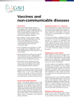 Vaccines And Non-communicable diseases