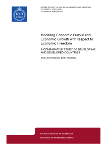 Modeling Economic Output and Economic Growth with