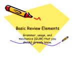 Basic Review Elements - Franklin High School