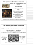 Spread of Protestant Reformation Notes Handouts