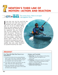 newton`s third law of motion—action and reaction