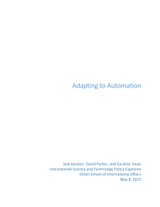 Adapting to Automation - International Science and Technology Policy