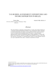 the tax burden and income distribution in brazil