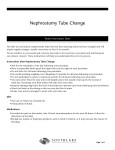 Nephrostomy Tube Change - Southlake Regional Health Centre