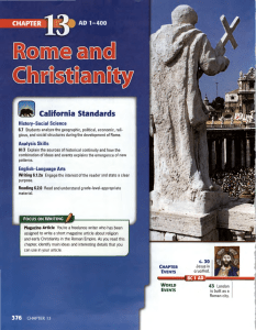 Chapter 13- Rome and Christianity