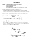 Lecture 6 Review