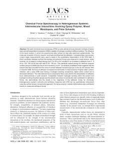 Chemical Force Spectroscopy in Heterogeneous Systems