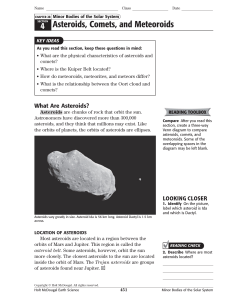 4 Asteroids, Comets, and Meteoroids