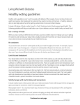 Healthy eating guidelines - Provider