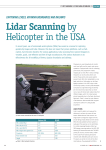 LiDAR Scanning by Helicopter