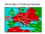 World War II (5 Minute Review)