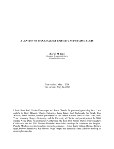 a century of stock market liquidity and trading